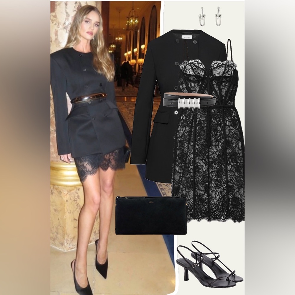 Kiki De Montparnasse Coquette Lace Dress, 8, Black - Picture 15 of 17